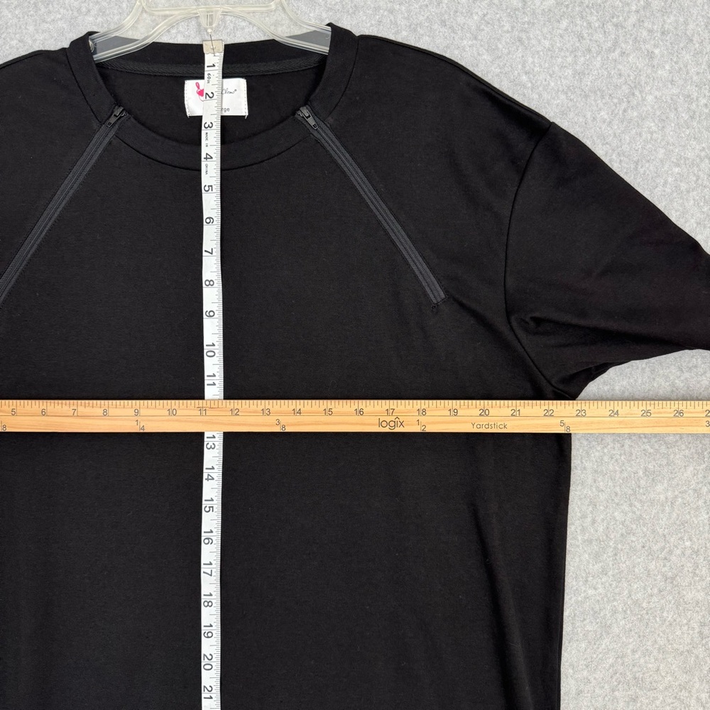 Comfy Chemo Men Large Chemotherapy Port Access Shirt Zipper Front Short Sleeves - Picture 14 of 15